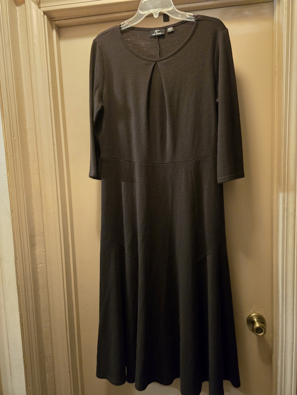 Lennie for Nina Leonard Textured Knit Short Sleeve Dress Romania Size L